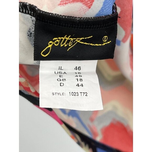 Gottex Multicolor Swim Top Size 16 Tankini - Picture 3 of 8